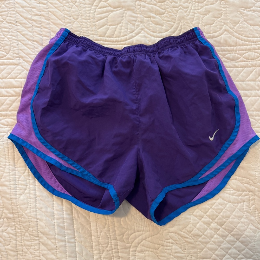 Nike Women's Athletic Shorts in Purple and Blue